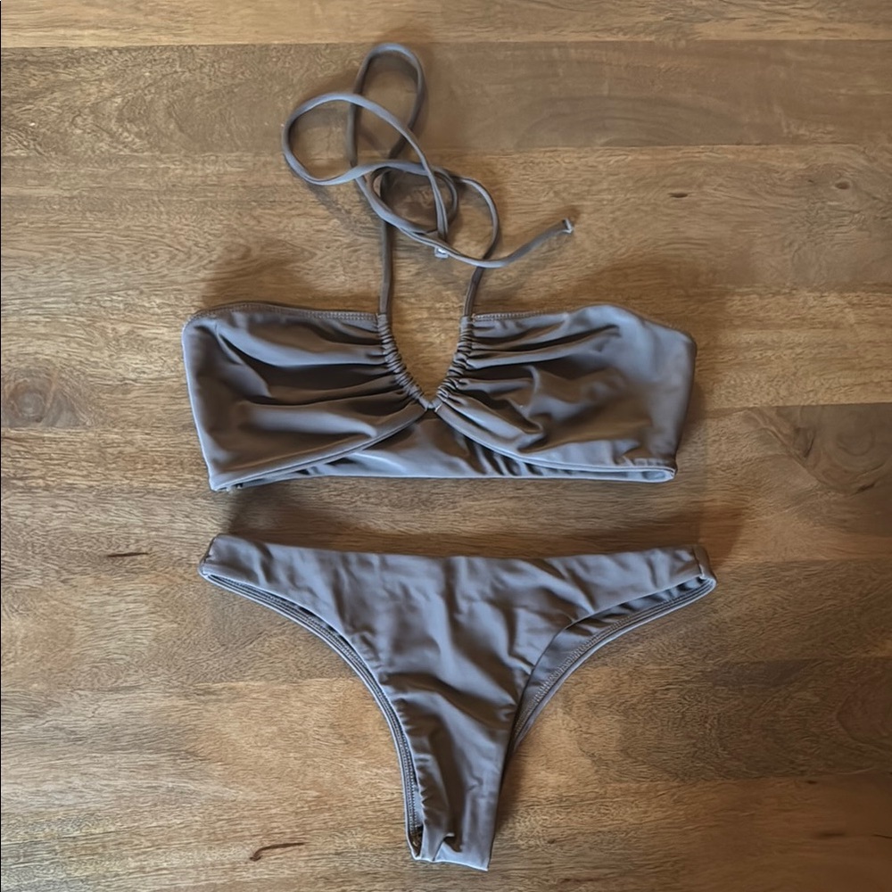 Stylish Chocolate Bikini Set